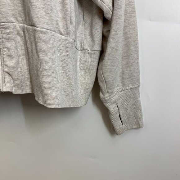 Athleta Women's Balance Stretch Heathered Full Zip Thumbhole‎ Sweatshirt Size XL - Picture 5 of 13